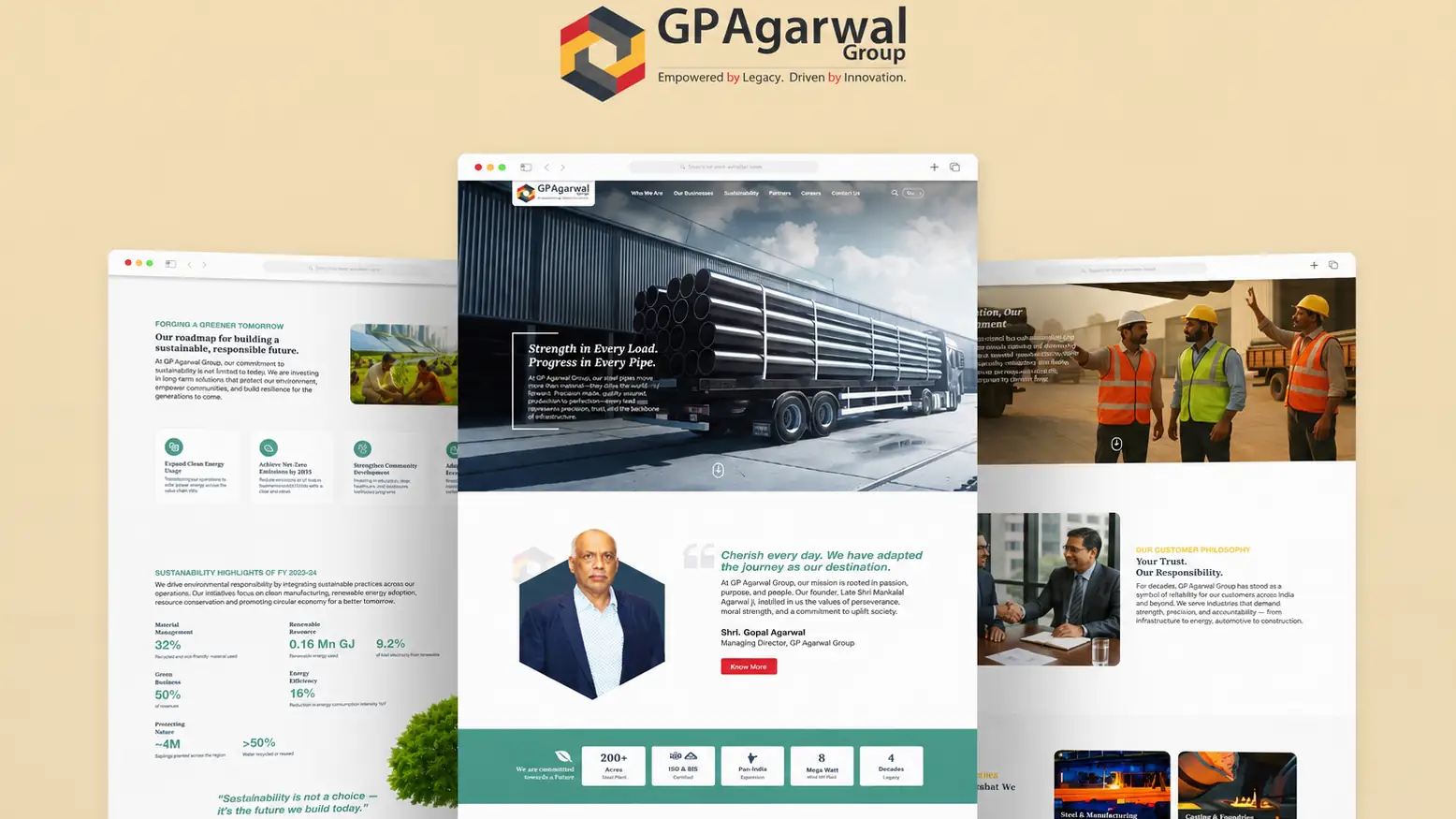 GP Agarwal Group — People, Purpose, Platform: a cohesive UX strategy for a diversified enterprise